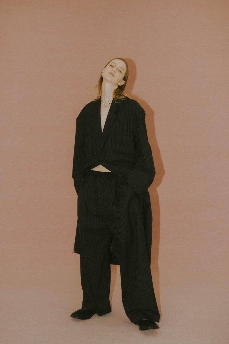 -high end- one tuck easy slacks(unisex)/2color - KNUTH MARF