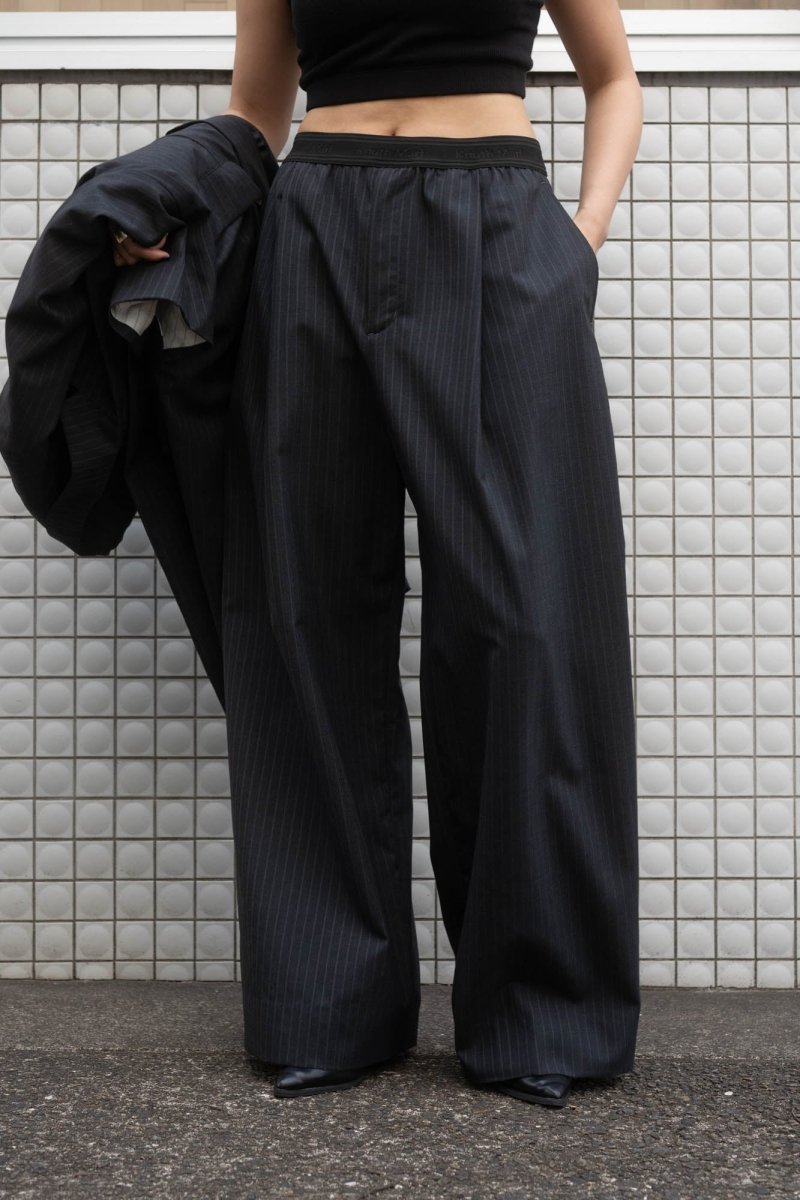 -high end- one tuck easy slacks(unisex)/2color - KNUTH MARF