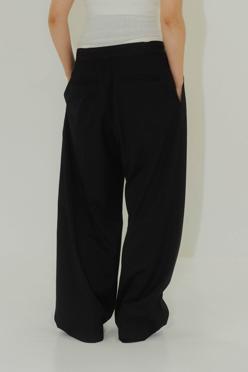-high end- one tuck easy slacks(unisex)/2color - KNUTH MARF