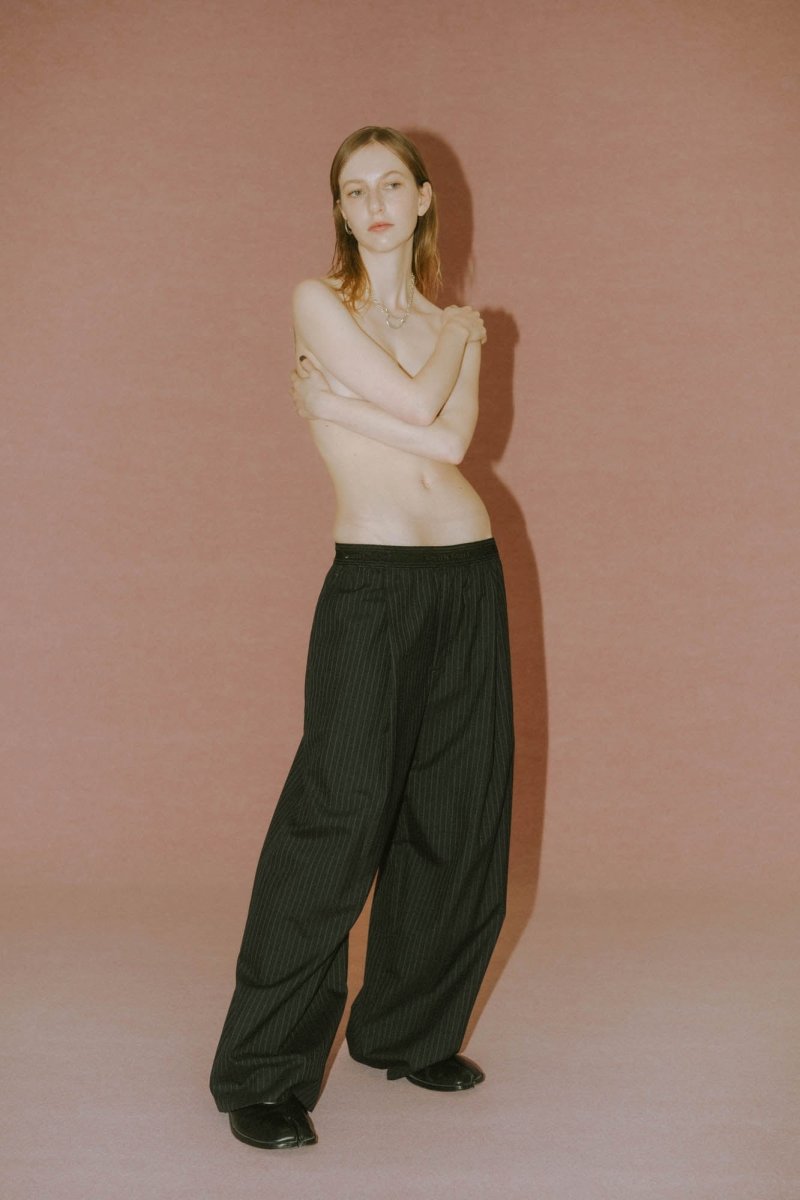 -high end- one tuck easy slacks(unisex)/2color - KNUTH MARF