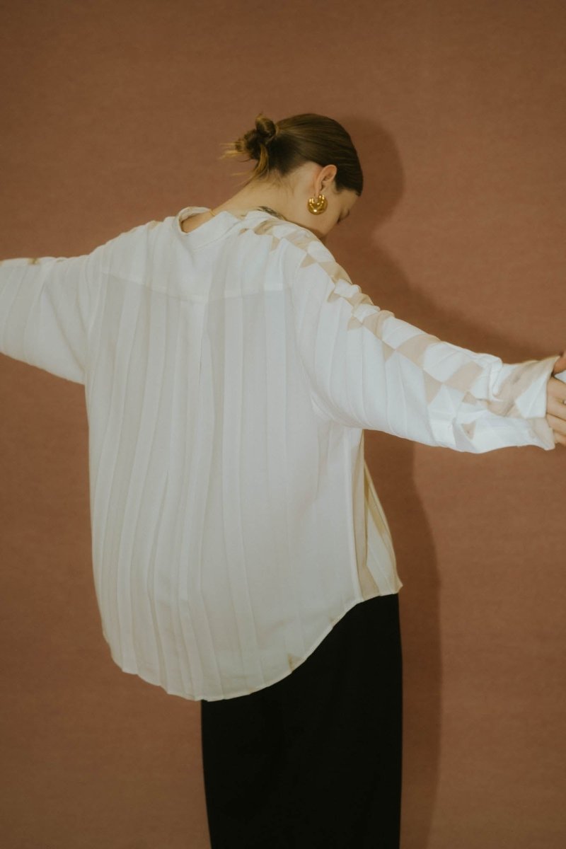 -high end- pleats unique print shirt(unisex) - KNUTH MARF