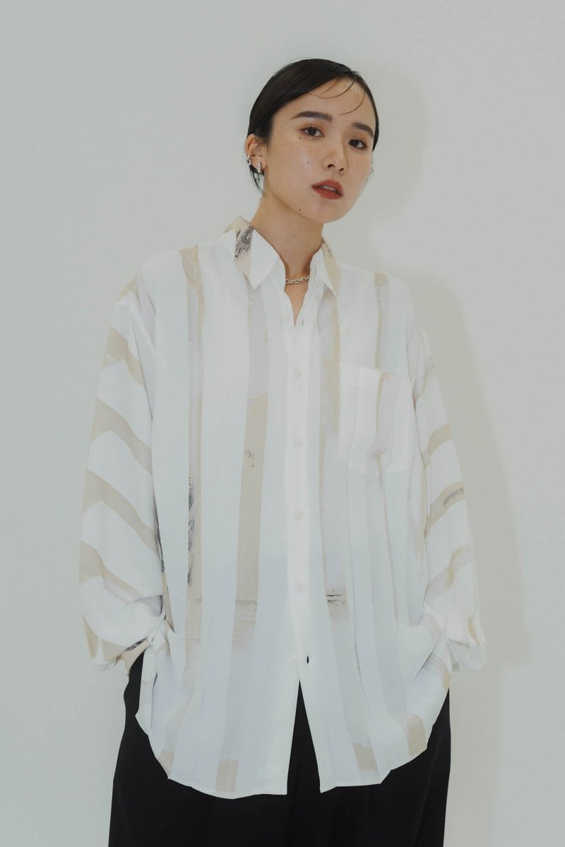 -high end- pleats unique print shirt(unisex) - KNUTH MARF