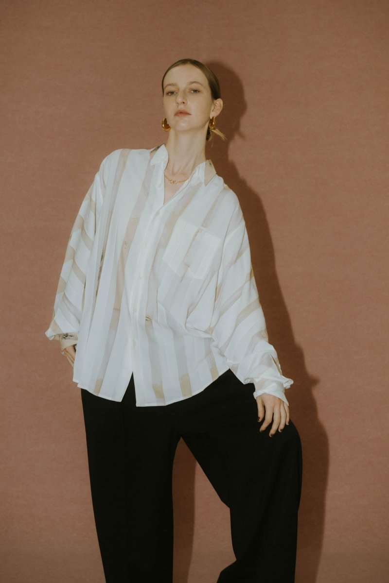 -high end- pleats unique print shirt(unisex) - KNUTH MARF