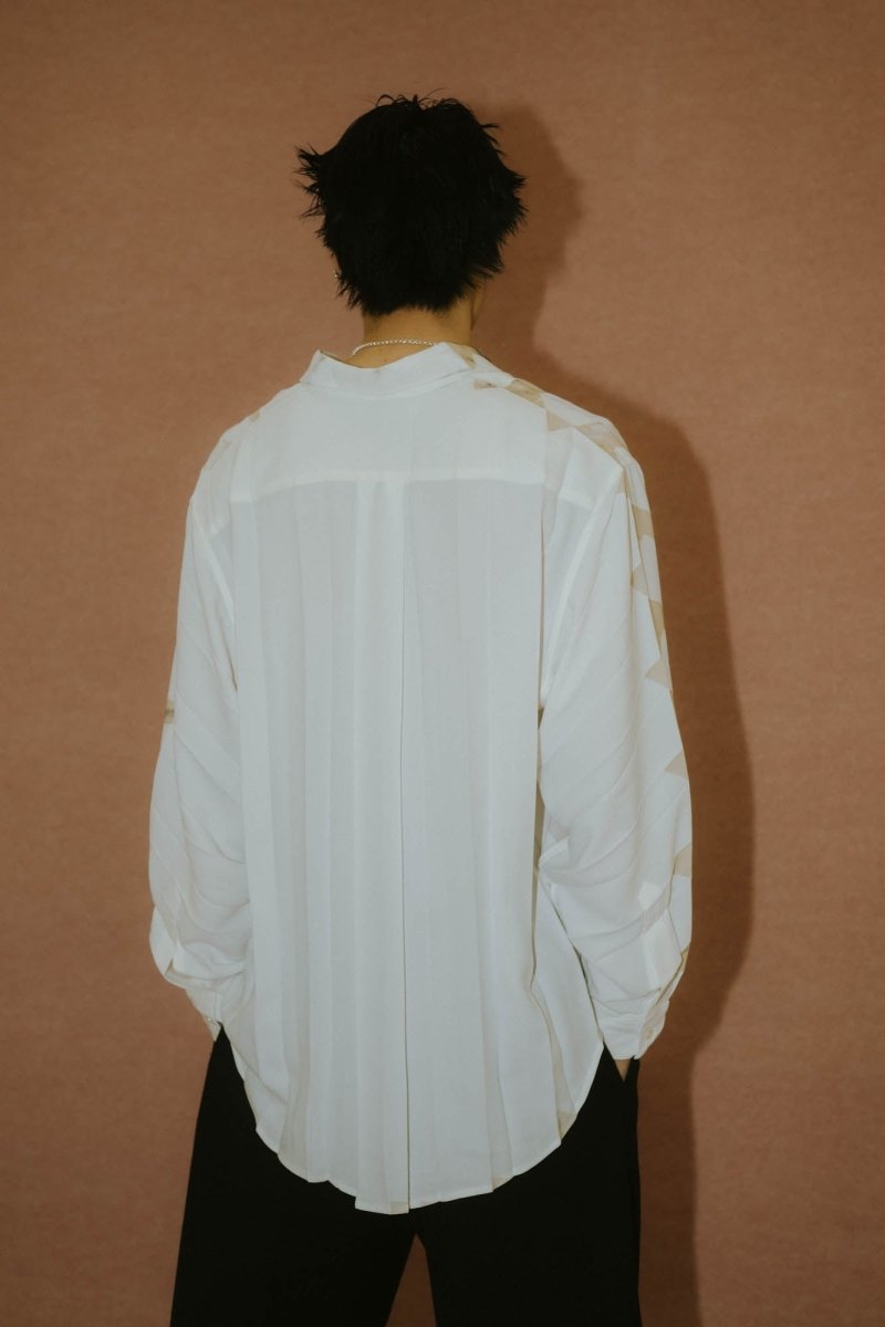-high end- pleats unique print shirt(unisex) - KNUTH MARF