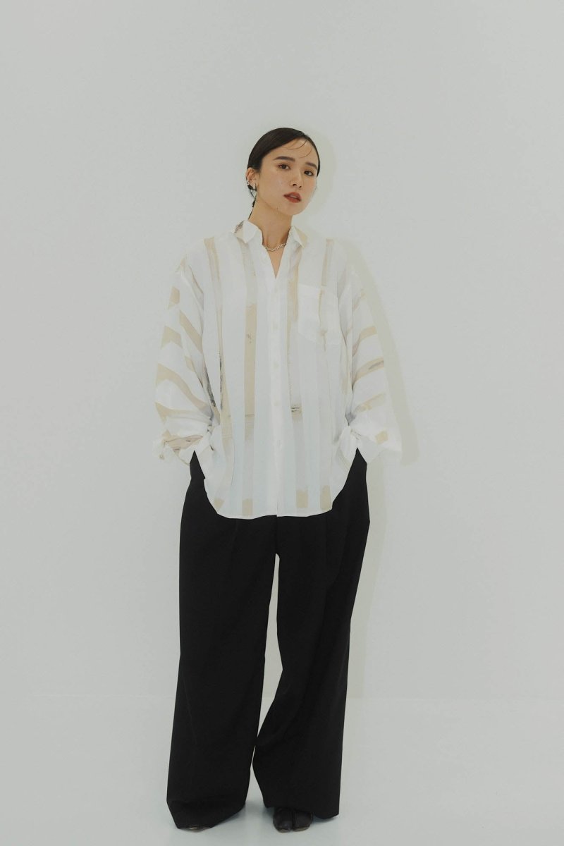 -high end- pleats unique print shirt(unisex) - KNUTH MARF