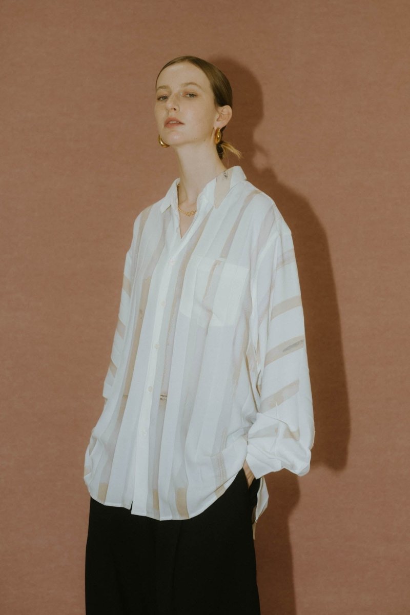 -high end- pleats unique print shirt(unisex) - KNUTH MARF
