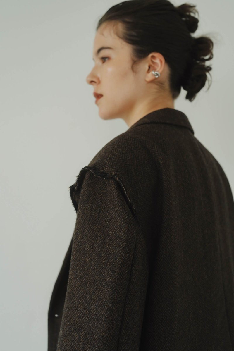 -high end- raw edge jacket/herringbone - KNUTH MARF