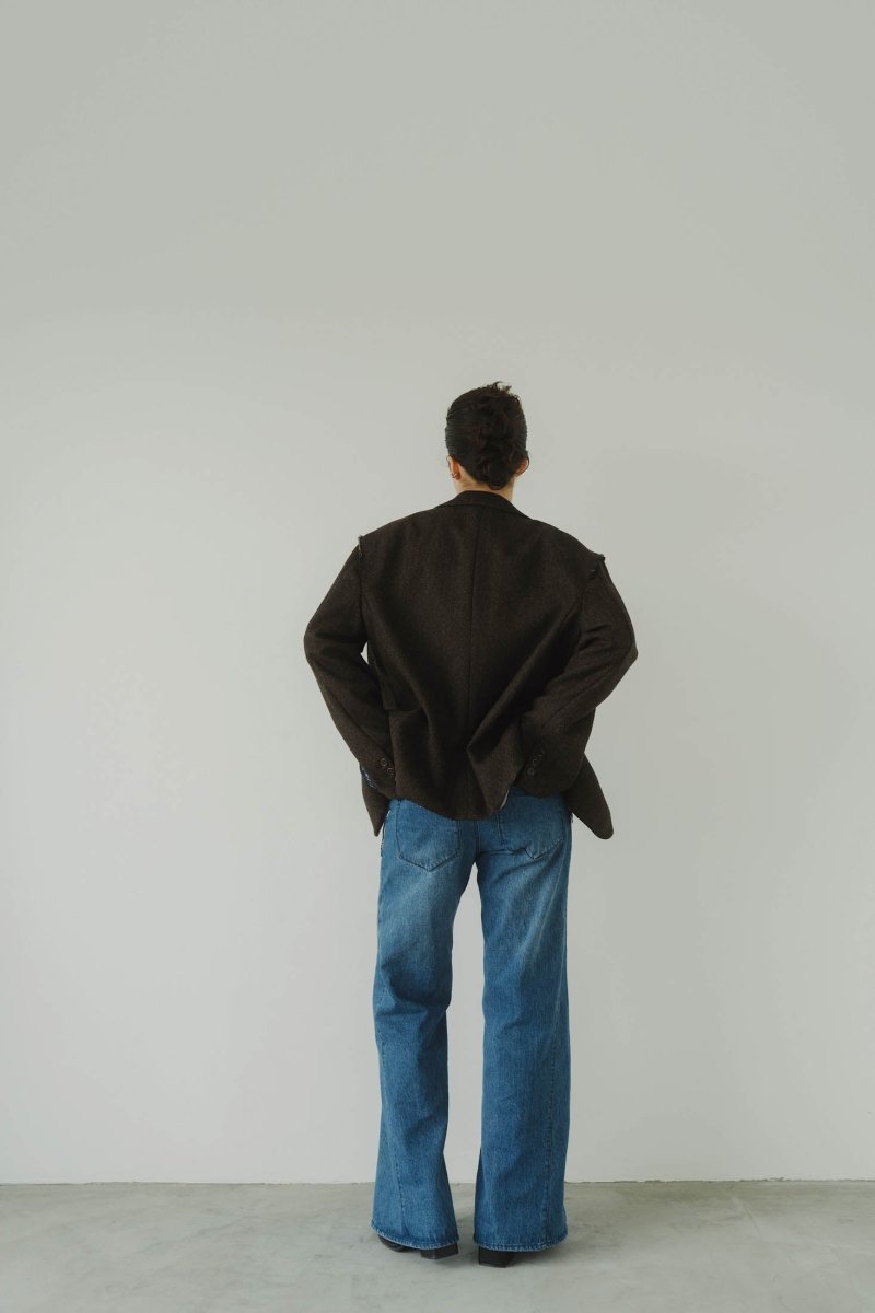 -high end- raw edge jacket/herringbone - KNUTH MARF