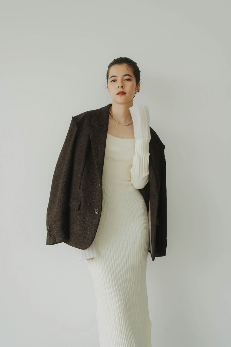 -high end- raw edge jacket/herringbone - KNUTH MARF