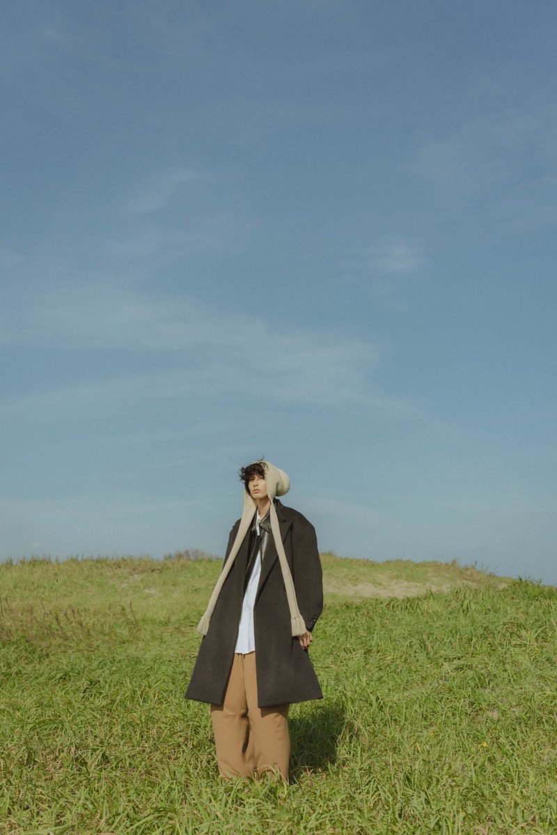 -high end- remake chester long coat/charcoal - KNUTH MARF