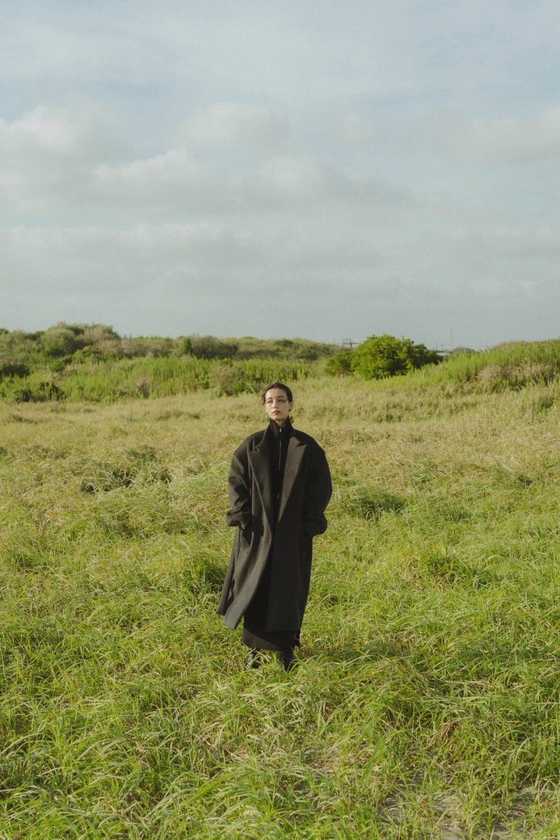 -high end- remake chester long coat/charcoal - KNUTH MARF