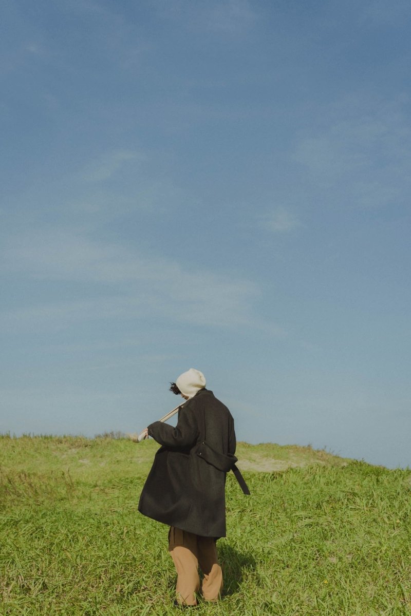 -high end- remake chester long coat/charcoal - KNUTH MARF