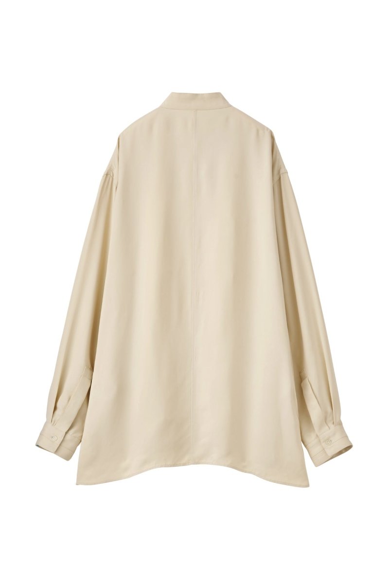 -high end- stand collar cupra shirt/black(unisex) - KNUTH MARF