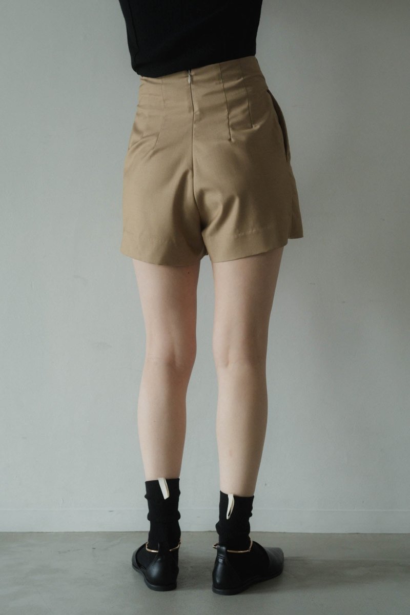 high waist front skort/beige - KNUTH MARF