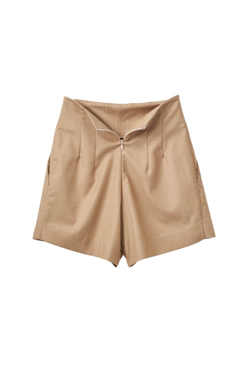 high waist front skort/black - KNUTH MARF
