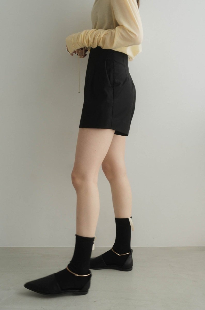 high waist front skort/black - KNUTH MARF