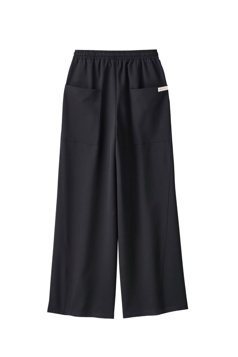 label loose pants(unisex)/black - KNUTH MARF