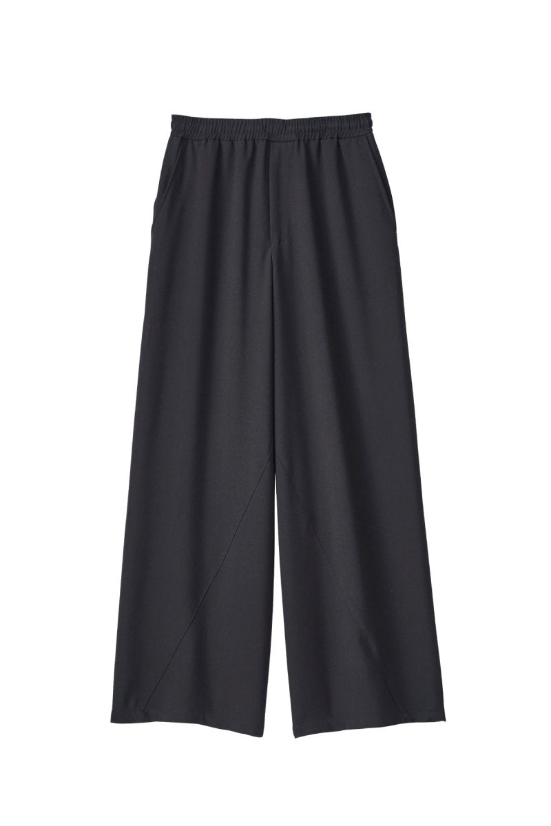 label loose pants(unisex)/black - KNUTH MARF