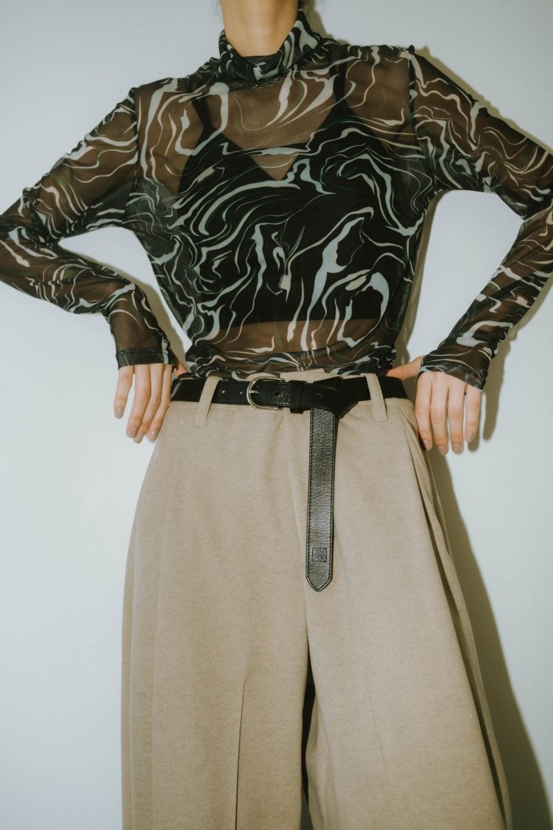 leather logo belt - KNUTH MARF