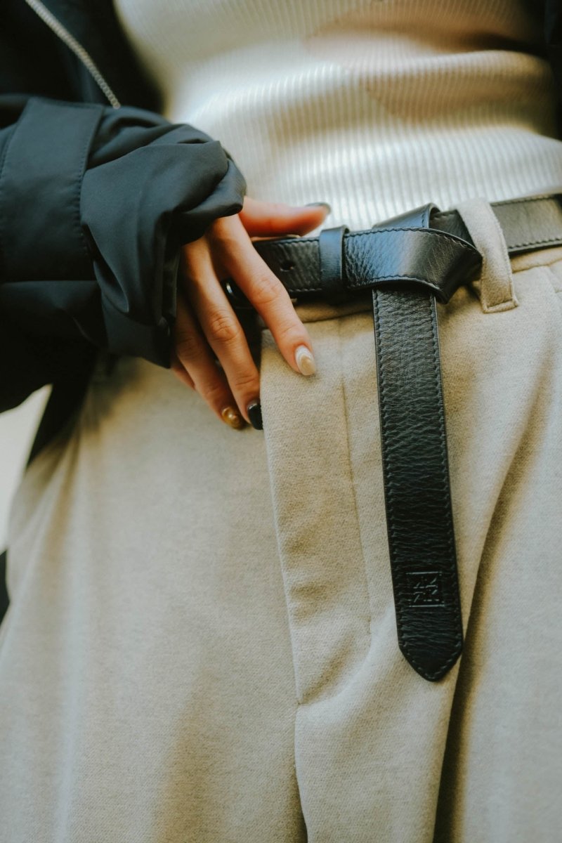 leather logo belt - KNUTH MARF