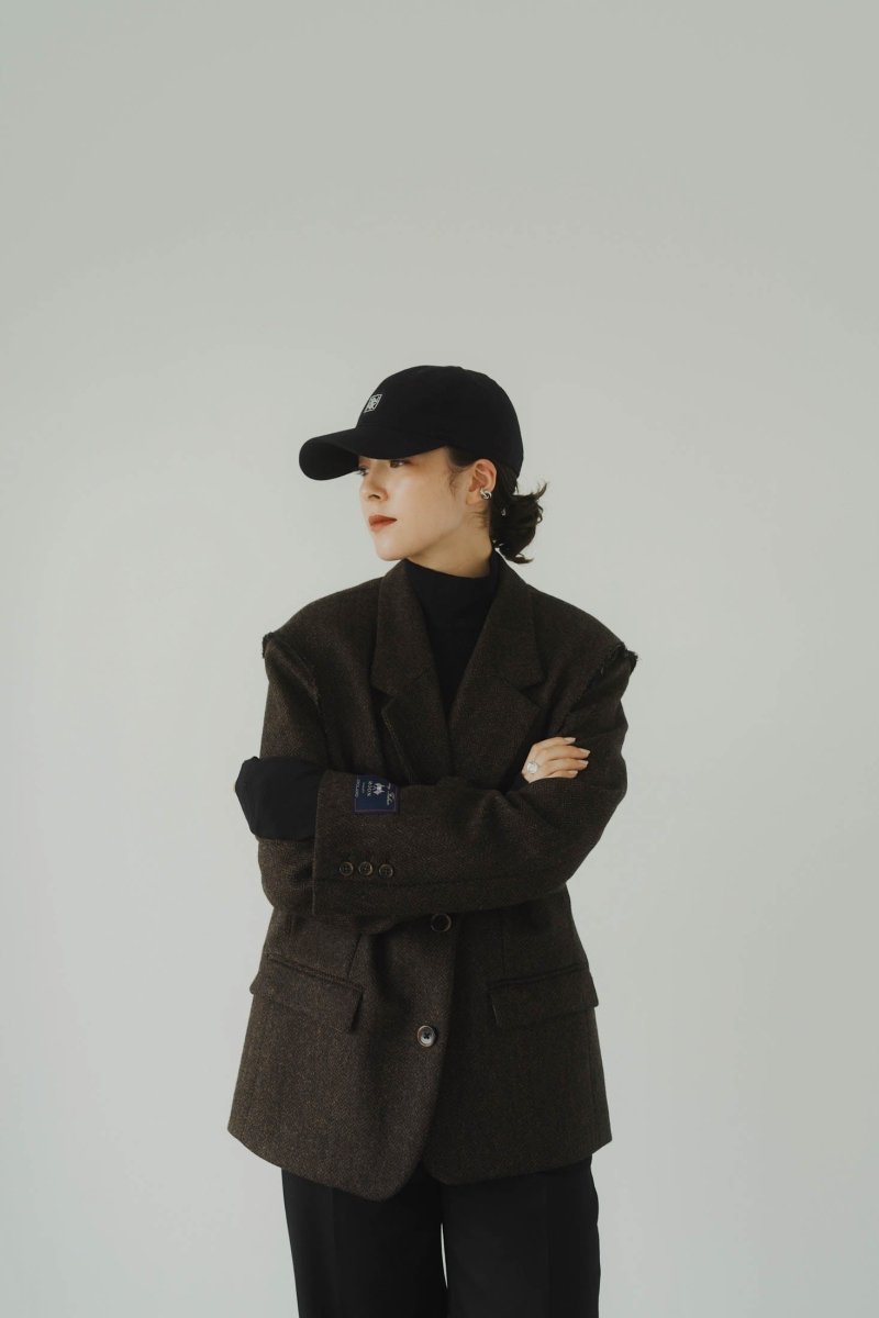 leather strap logo cap(unisex) - KNUTH MARF