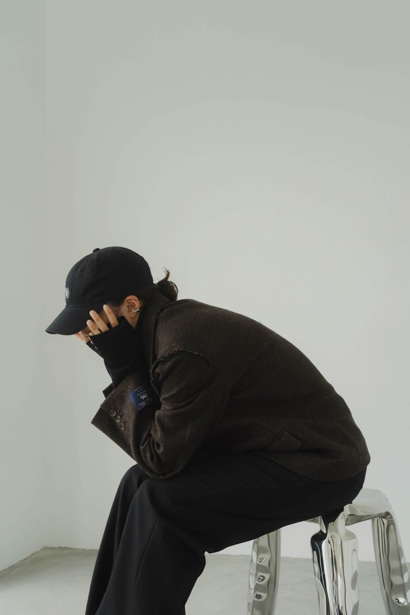 leather strap logo cap(unisex) - KNUTH MARF