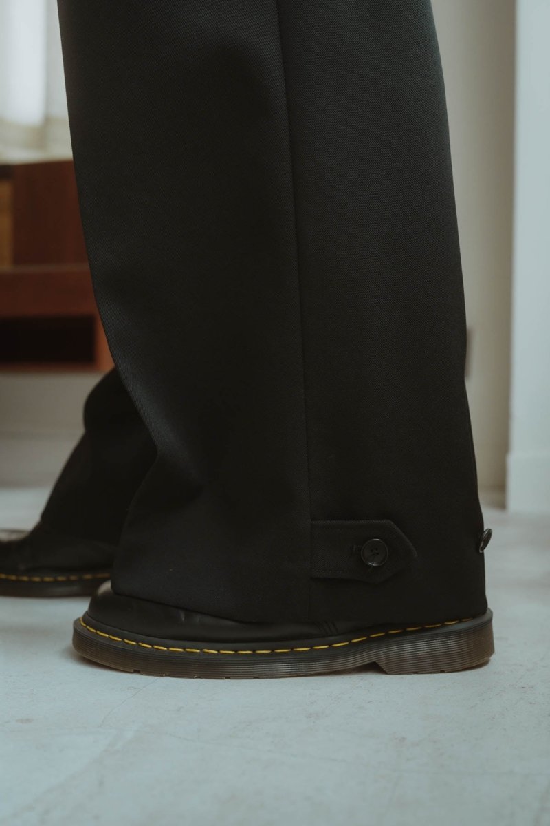 loose slacks pants/black - KNUTH MARF