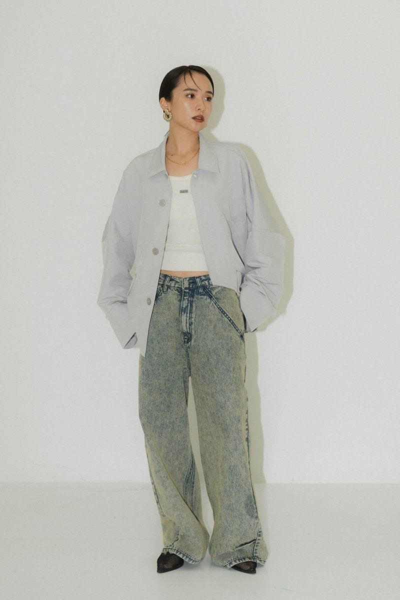 low rise denim pants(unisex)/4color - KNUTH MARF