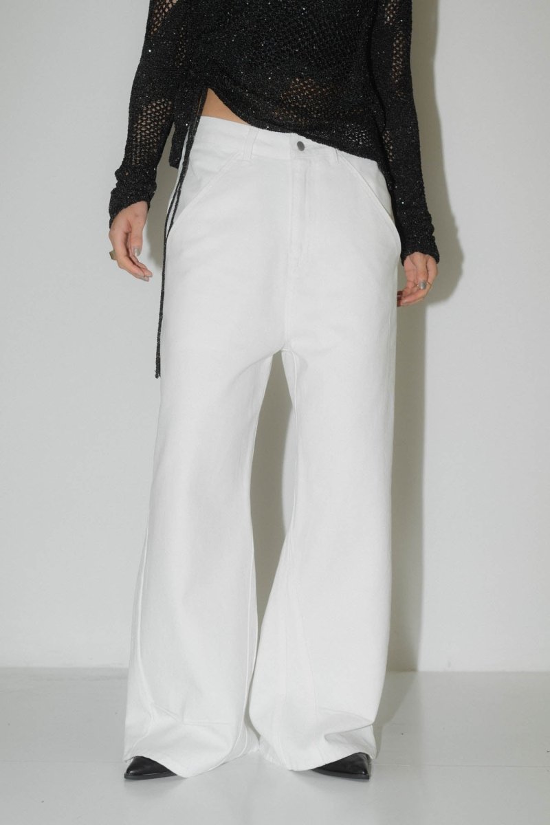 low rise denim pants(unisex)/4color - KNUTH MARF