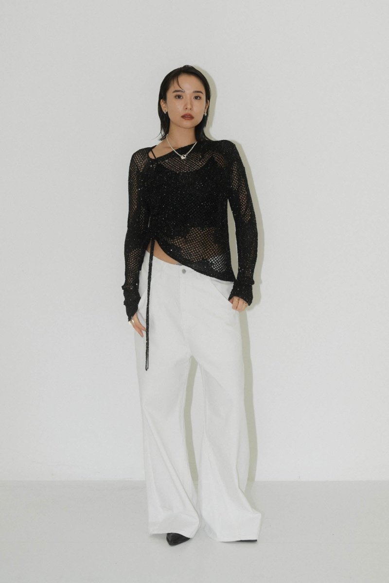low rise denim pants(unisex)/4color - KNUTH MARF