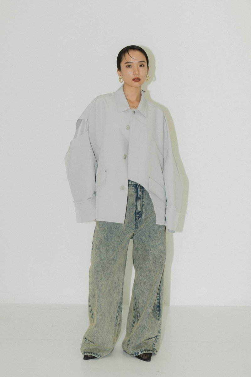 low rise denim pants(unisex)/4color - KNUTH MARF