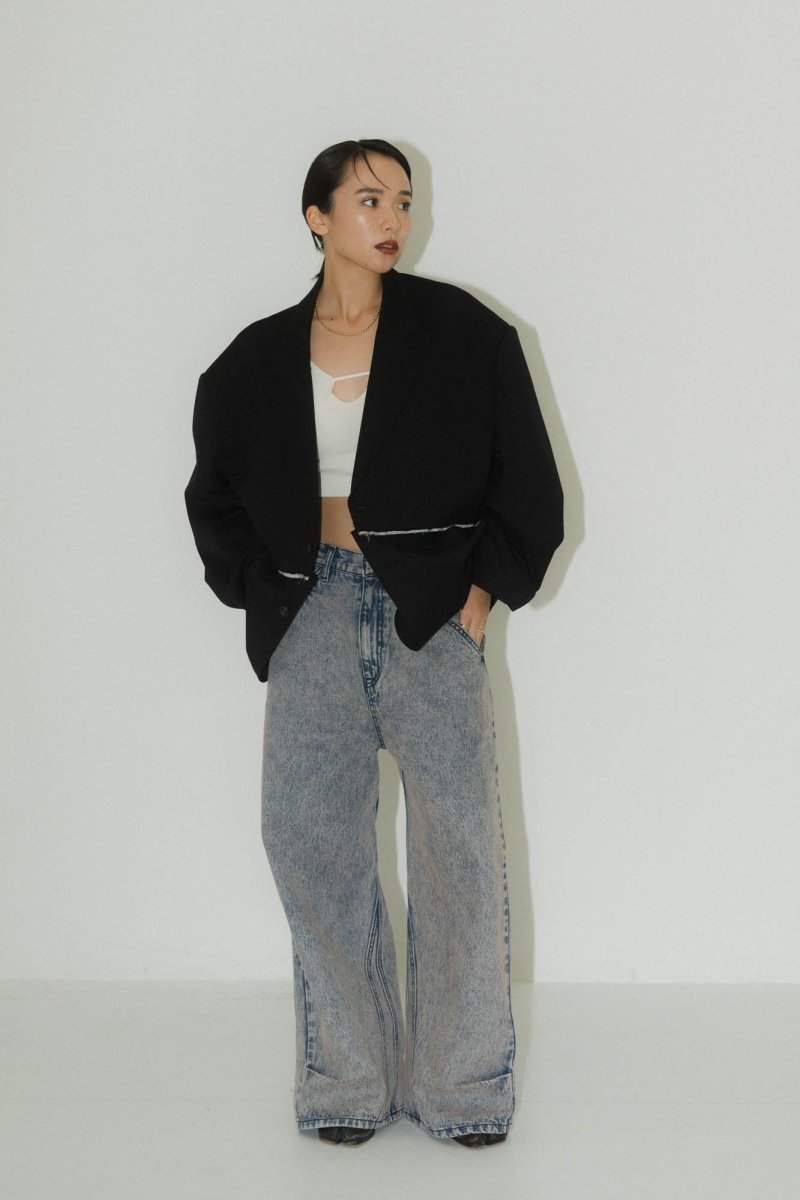 low rise denim pants(unisex)/4color - KNUTH MARF