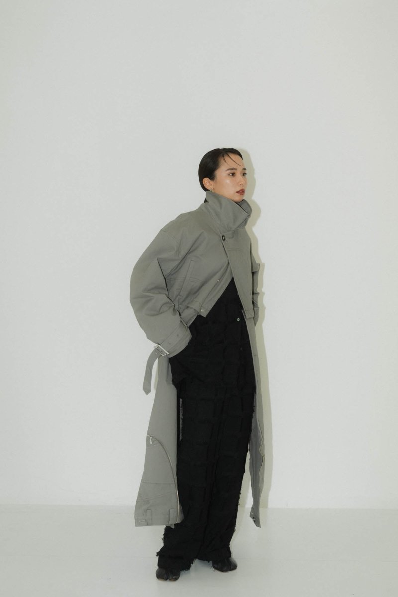 many way trench coat/gray - KNUTH MARF