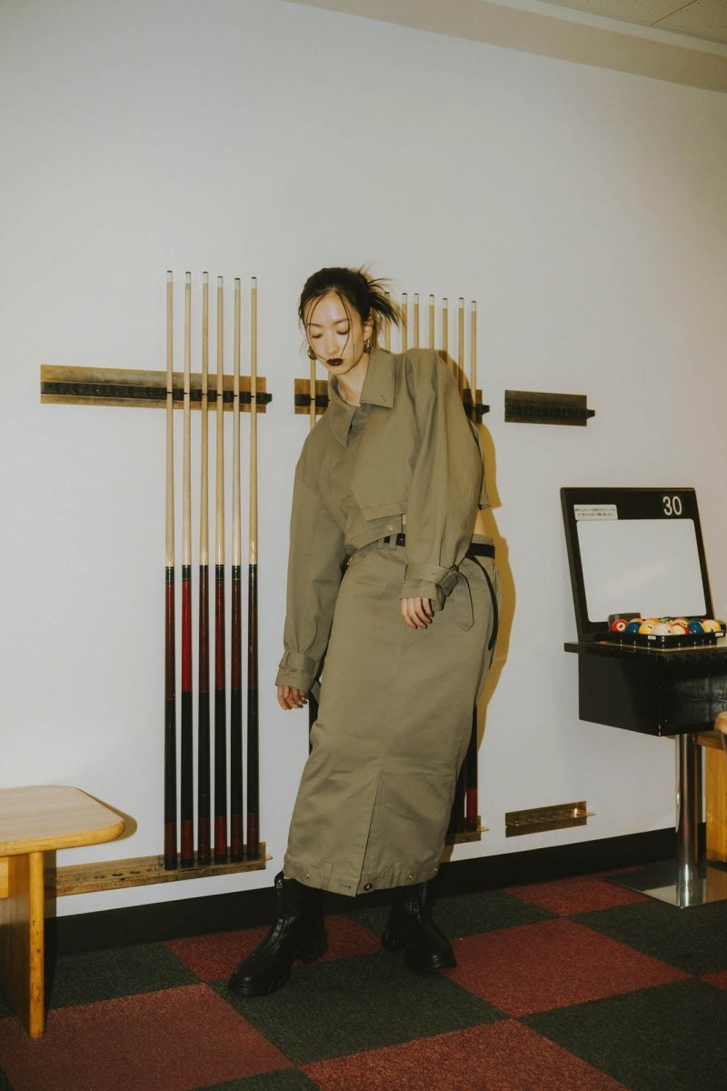 many way trench coat/gray - KNUTH MARF