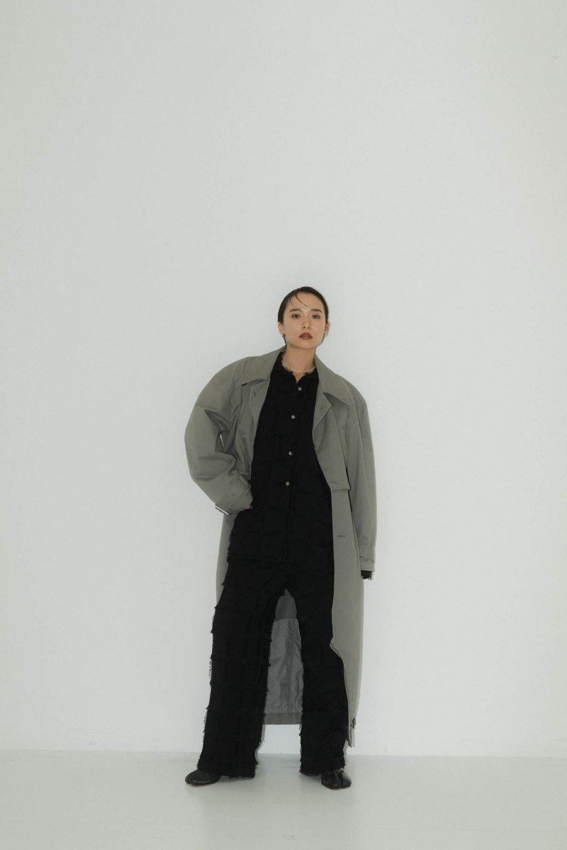 many way trench coat/gray - KNUTH MARF