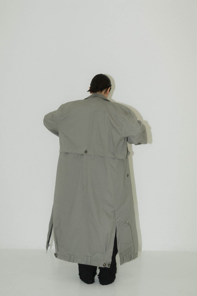 many way trench coat/gray - KNUTH MARF