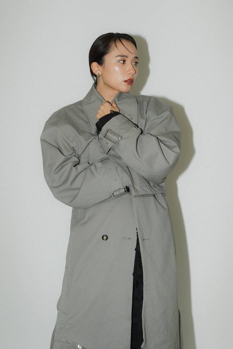 many way trench coat/gray - KNUTH MARF