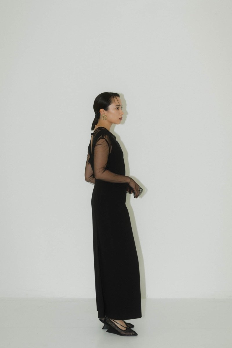 off shoulder design one piece/black - KNUTH MARF