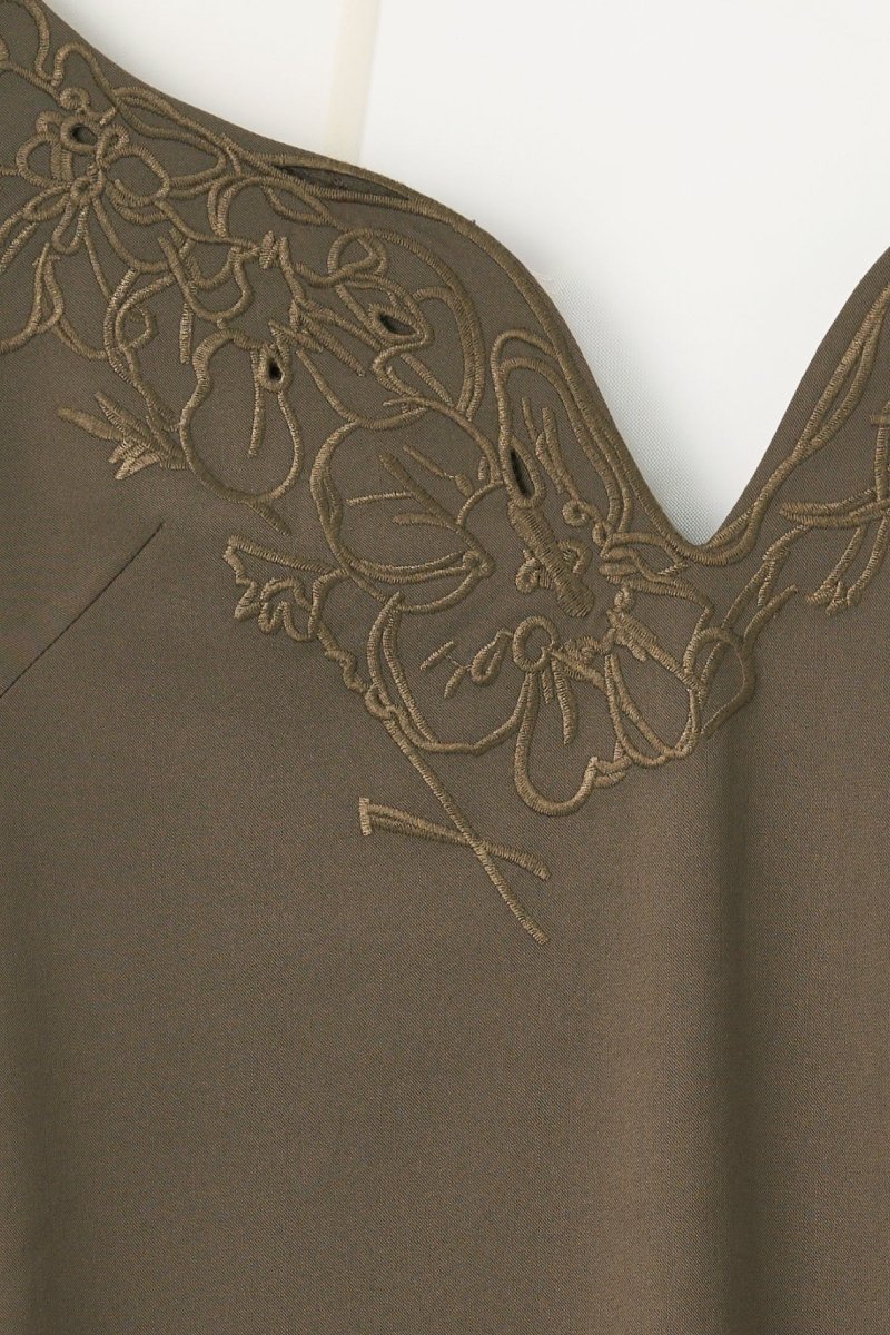 off shoulder design one piece/khaki - KNUTH MARF