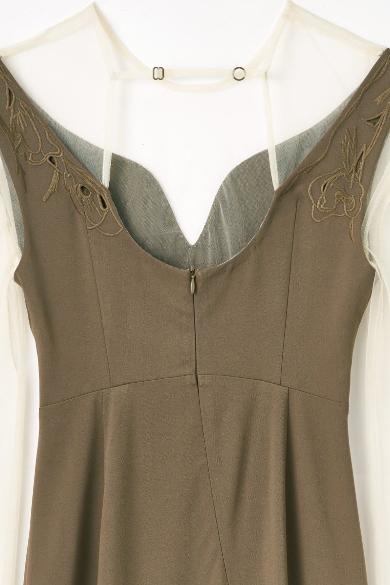 off shoulder design one piece/khaki - KNUTH MARF