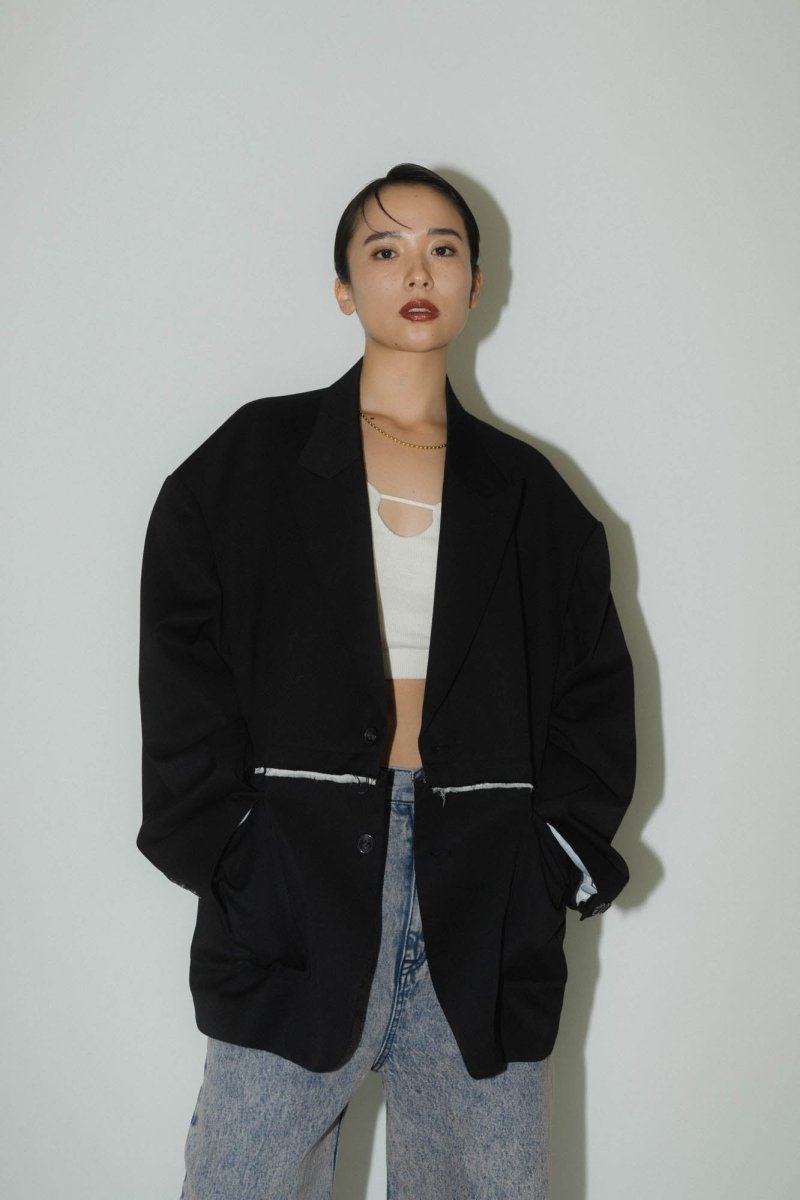 -Order sales- 2way dad jacket(unisex)/black - KNUTH MARF