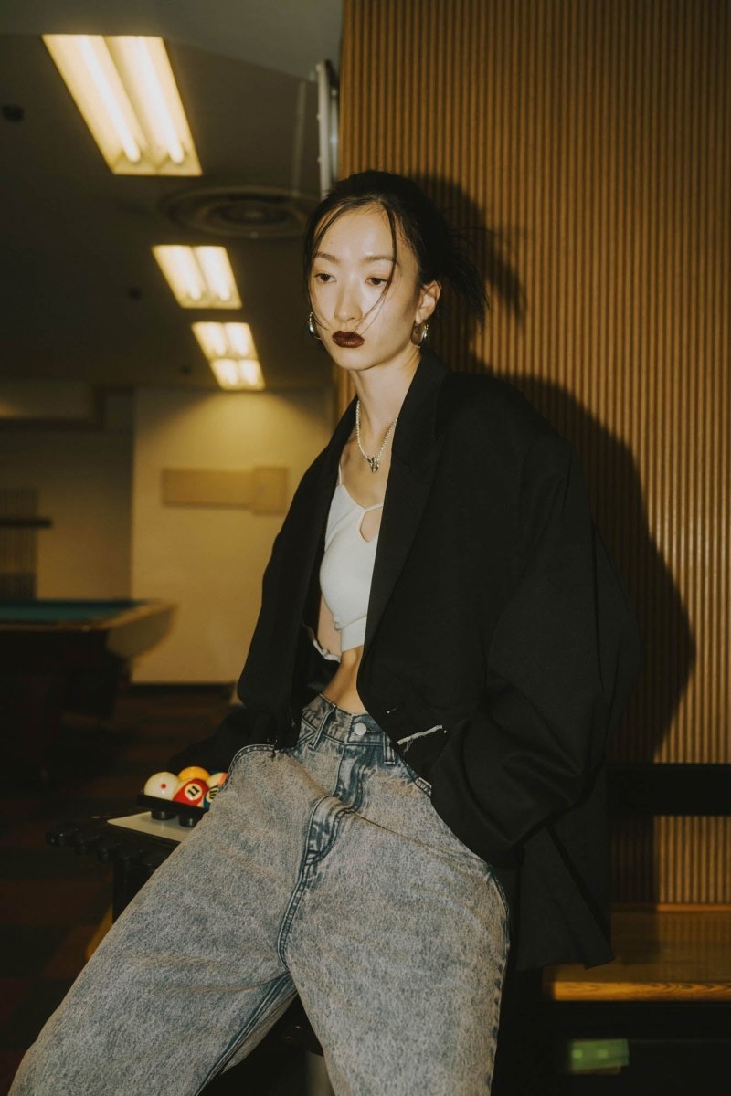 -Order sales- 2way dad jacket(unisex)/black - KNUTH MARF