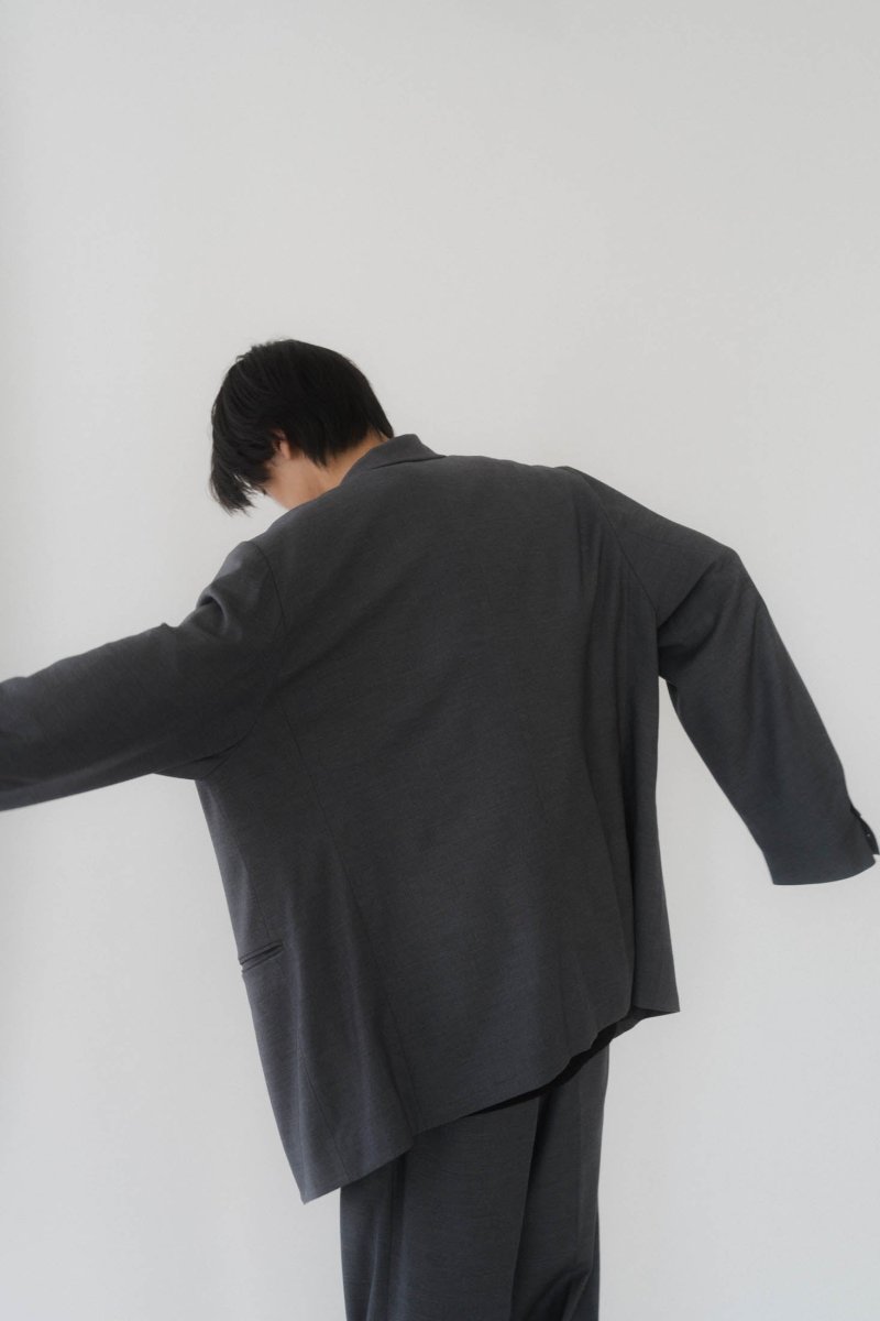 relax tailored jacket(unisex)/darkgray - KNUTH MARF