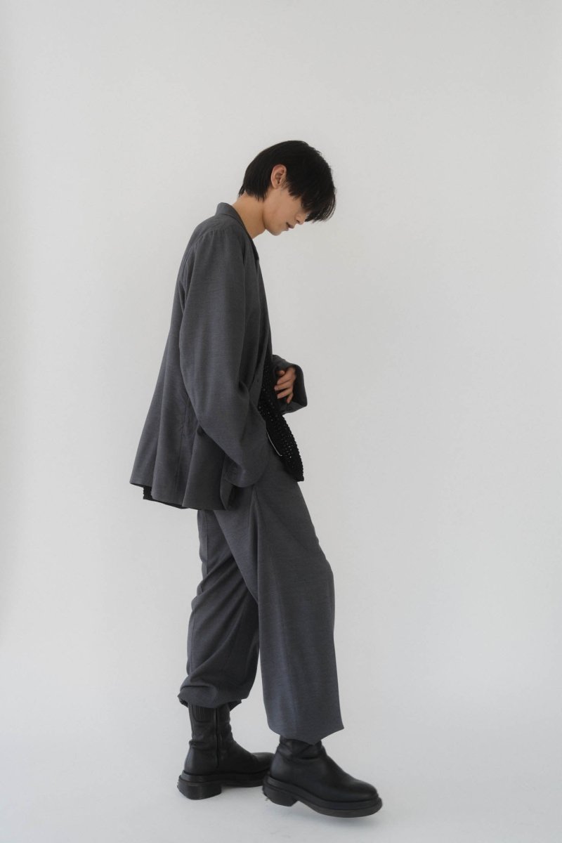relax tailored jacket(unisex)/darkgray - KNUTH MARF