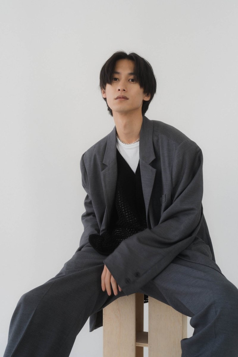 relax tailored jacket(unisex)/darkgray - KNUTH MARF