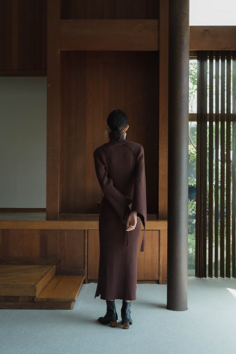 rib knit one piece/2color - KNUTH MARF