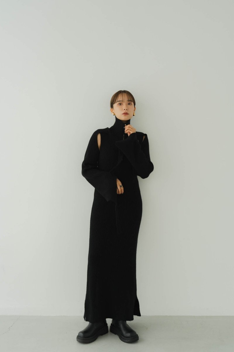 rib knit one piece/2color - KNUTH MARF
