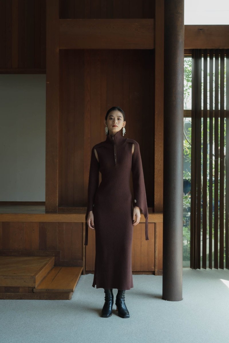 rib knit one piece/2color - KNUTH MARF