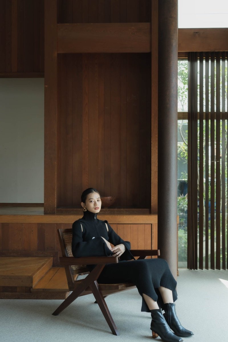 rib knit one piece/2color - KNUTH MARF