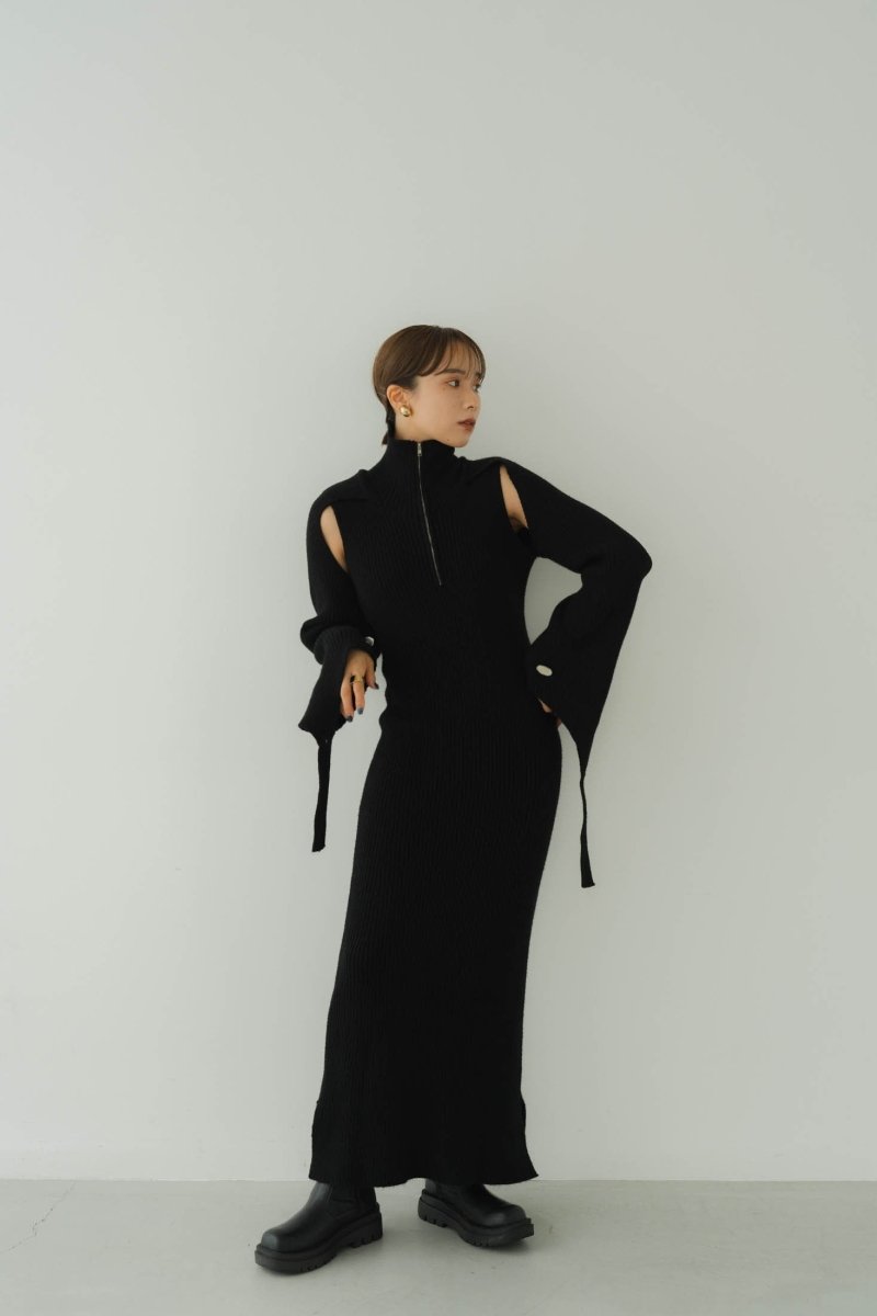 rib knit one piece/2color - KNUTH MARF